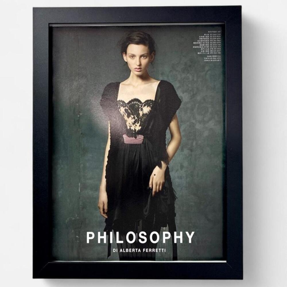 PHILOSOPHY DI ALBERTA FERRETTI cutout print framed 9x12